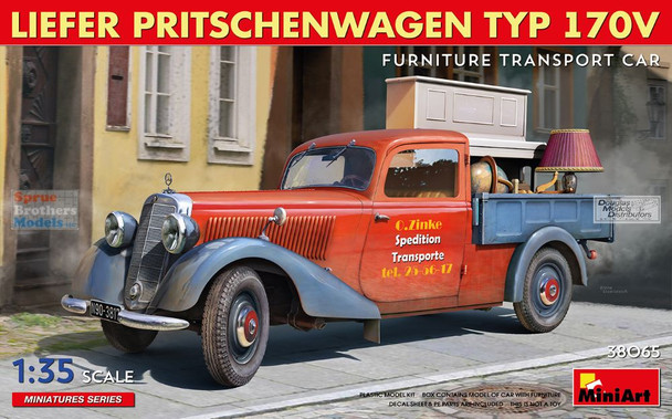 MIA38065 1:35 Miniart Liefer Pritschenwagen Typ 170V Furniture Transport Car