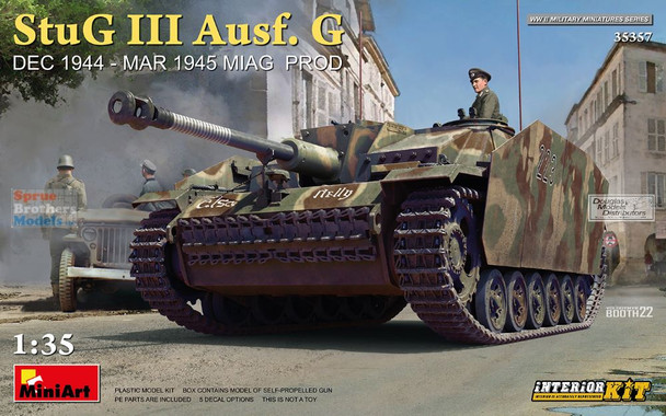 MIA35357 1:35 Miniart StuG.III Ausf.G Dec 1944-Mar 1945 Miag Prod [Interior Kit]