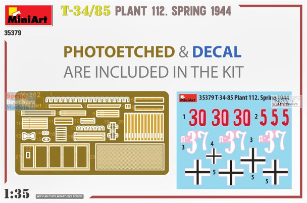 MIA35379 1:35 Miniart T-34/85 Plant 112 Spring 1944