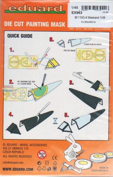 EDUEX963 1:48 Eduard Mask - Bf110G-4 Weekend (EDU kit)