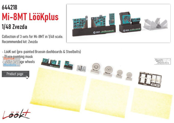 EDU644218 1:48 Eduard LookPlus - Mi-8MT Hip Detail Set (TRP kit)