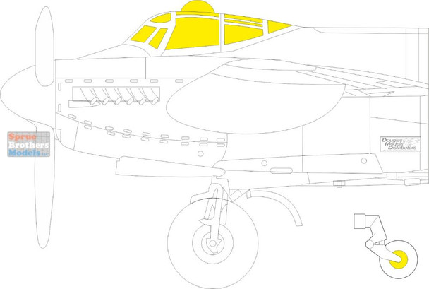 EDUCX649 1:72 Eduard Mask - Mosquito PR.XVI (AFX kit)
