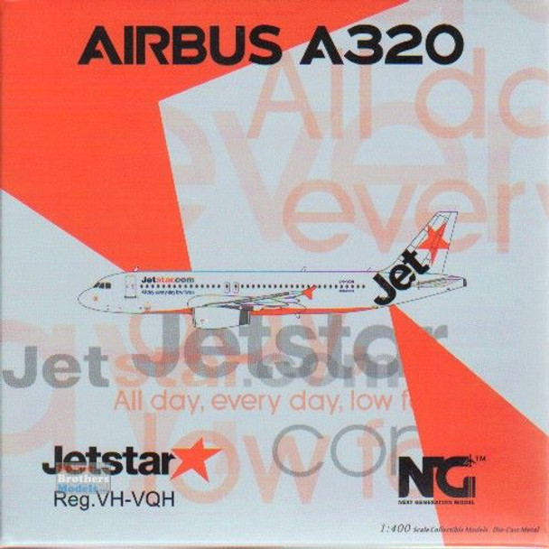 NGM15013 1:400 NG Model Jetstar Airbus A320-200 Reg #VH-VQH (pre-painted/pre-built)