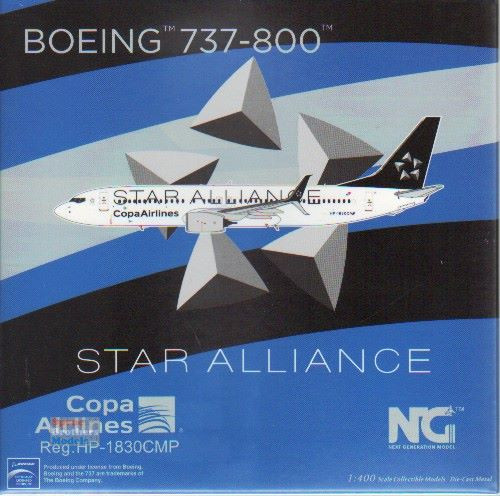 NGM58143 1:400 NG Model Copa Airlines B737-800(S) Reg #HP-1830CMP