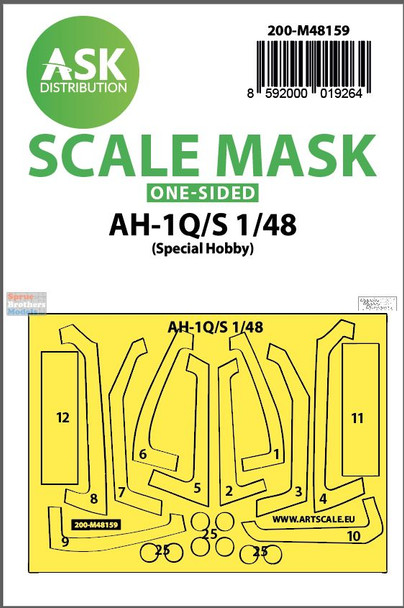 ASKM48159 1:48 ASK/Art Scale Mask - AH-1Q AH-1S Cobra (SPH kit)