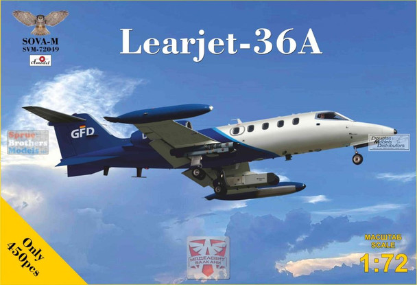 MDVSV72049 1:72 Modelsvit SOVA-M Learjet-36A GDF with Radar Pod