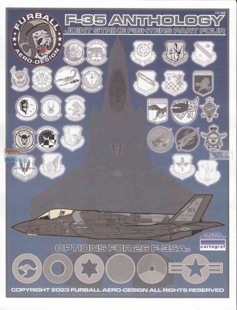 FUR72012 1:72 Furball Aero Design F-35A F-35I Lightning II Anthology Joint Strike Fighters Part 4
