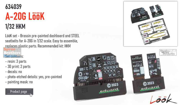 EDU634039 1:32 Eduard Look - A-20G Havoc Detail Set (HKM kit)