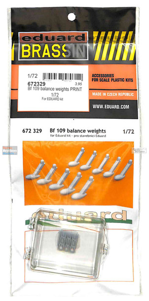 EDU672329 1:72 Eduard Brassin Bf109 Balance Weights (EDU kit)