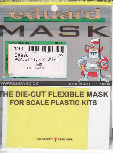 EDUEX970 1:48 Eduard Mask - A6M3 Zero Type 32 Weekend (EDU kit)