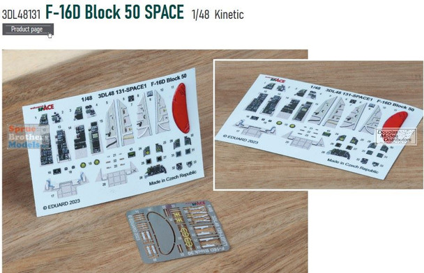 EDU3DL48131 1:48 Eduard SPACE - F-16D Block 50 Falcon (KIN kit)