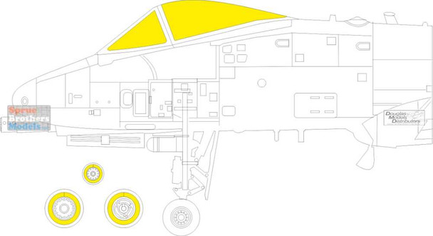 EDUEX964 1:48 Eduard Mask - A-10C Thunderbolt II TFACE (ACA kit)