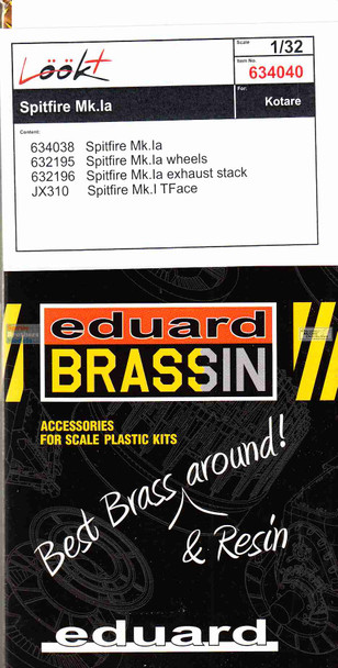EDU634040 1:32 Eduard Look Plus - Spitfire Mk.Ia Detail Set (KOT kit)