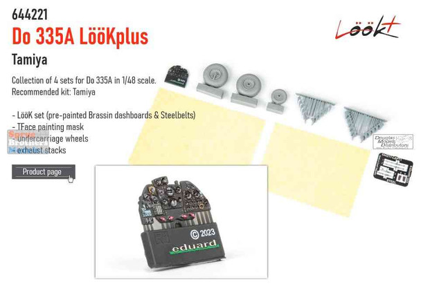EDU644221 1:48 Eduard LookPlus - Do335A Detail Set (TAM kit)