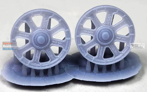 BARBR48116 1:48 BarracudaCast F4U Corsair F6F Hellcat Wheels - Postwar Tread