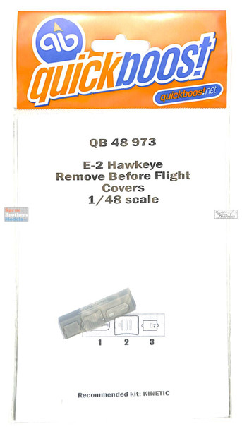 QBT48973 1:48 Quickboost E-2 Hawkeye Remove Before Flight Covers (KIN kit)