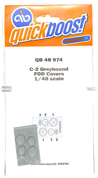 QBT48974 1:48 Quickboost C-2 Greyhound FOD Covers (KIN kit)