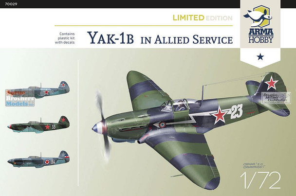 ARM70029 1:72 Arma Hobby Yak-1B in Allied Service