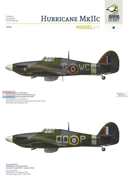 ARM70036 1:72 Arma Hobby Hurricane Mk.IIc