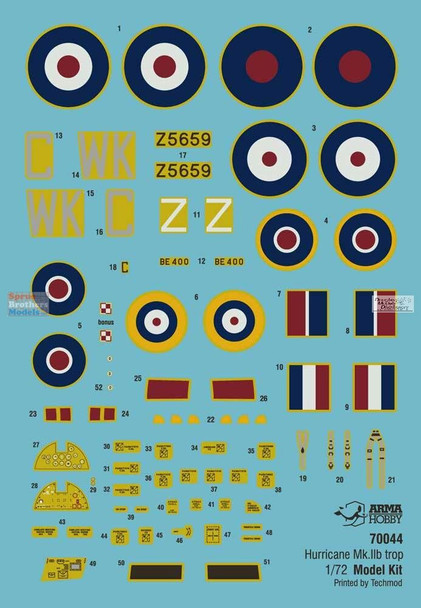 ARM70044 1:72 Arma Hobby Hurricane Mk.IIb Trop