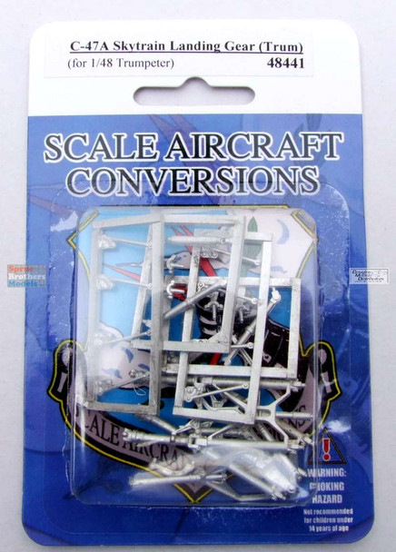 SAC48441 1:48 Scale Aircraft Conversions - C-47A Skytrain Landing Gear (TRP kit)