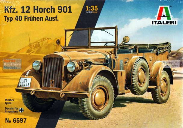 ITA6597 1:35 Italeri Kfz.12 Horch 901 Typ 40 Fruhen Ausf