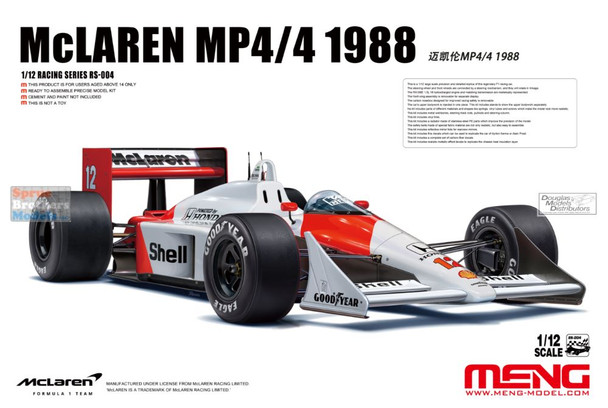 MNGRS004 1:12 Meng McLaren MP4/4 1988