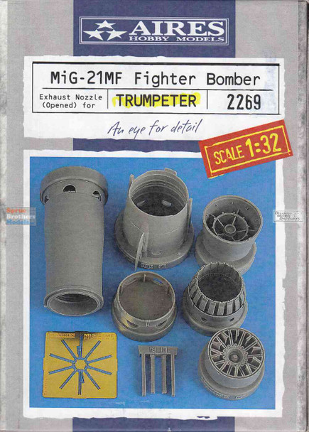 ARS2269 1:32 Aires MiG-21MF Fishbed Exhaust Nozzle - Opened (TRP kit)