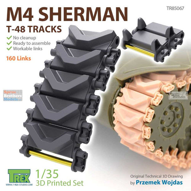 TRXTR85067 1:35 TRex - M4 Sherman T-48 Tracks
