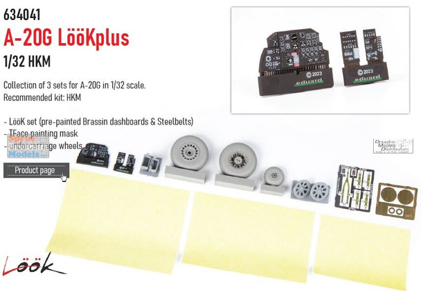EDU634041 1:32 Eduard Look Plus - A-20G Havoc Detail Set (HKM kit)