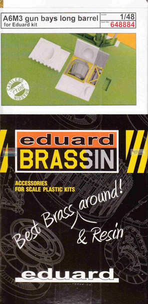 EDU648884 1:48 Eduard Brassin Print - A6M3 Zero Gun Bays Long Barrel (EDU kit)