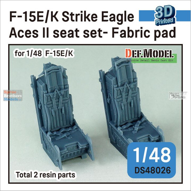 DEFDS48026 1:48 DEF Model F-15E Strike Eagle F-15K Aces II Ejection Seat Set (Fabric Pad)