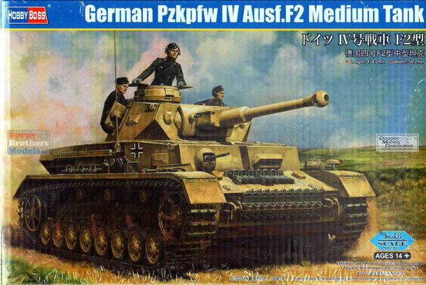 HBS84840 1:48 Hobby Boss Panzer Pz.Kpfw.IV Ausf.F2 Medium Tank
