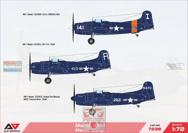 MDVAAM72038 1:72 Modelsvit A&A Models Martin AM-1 Mauler Early