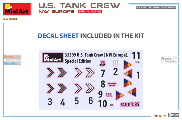 MIA35399 1:35 MiniArt US Tank Crew NW Europe Figure Set