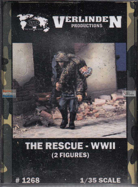 VERN1268 1:35 Verlinden The Rescue - WW2 (2 figures)