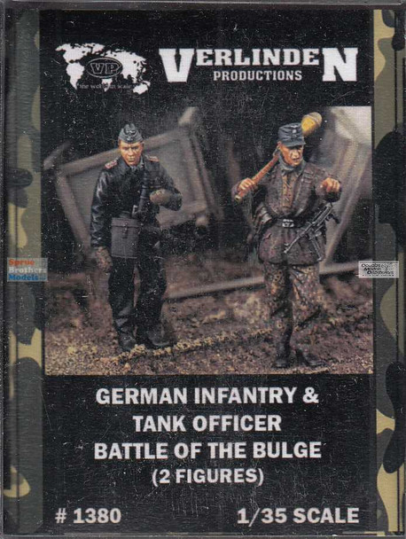 VERN1380 1:35 Verlinden German Infantry & Tank Officer Battle of the Bulge (2 figures)