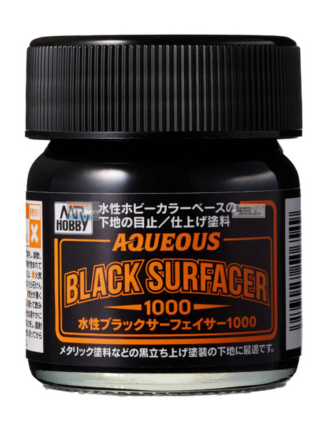 GUNHSF03 Gunze Sangyo Aqueous Black Mr Surfacer 1000 Liquid 40ml