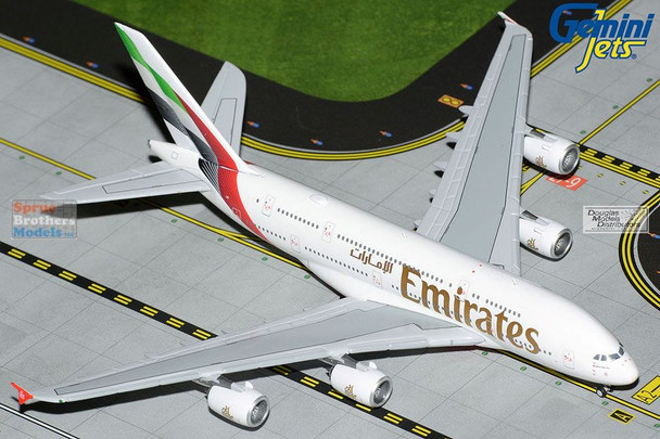 GEMGJ2218 1:400 Gemini Jets Emirates Airbus A380 Reg #A6-EOG (pre-painted/pre-built)