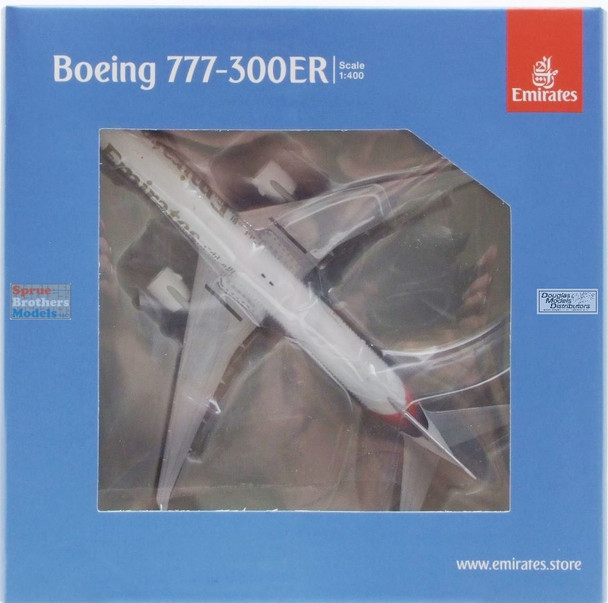 GEMGJ2219 1:400 Gemini Jets Emirates B777-300ER Reg #A6-ENV New Livery (pre-painted/pre-built)