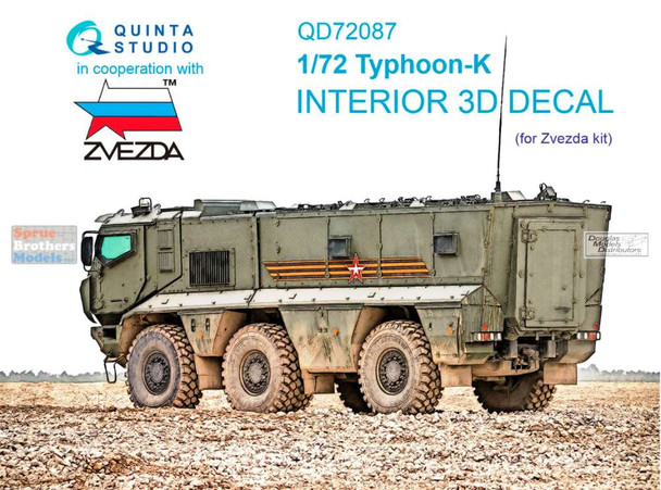 QTSQD72087 1:72 Quinta Studio Interior 3D Decal - Typhoon-K (ZVE kit)