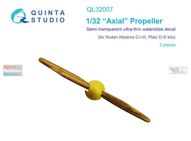 QTSQL32007 1:32 Quinta Studio "Axial" Propeller (ROD kit)