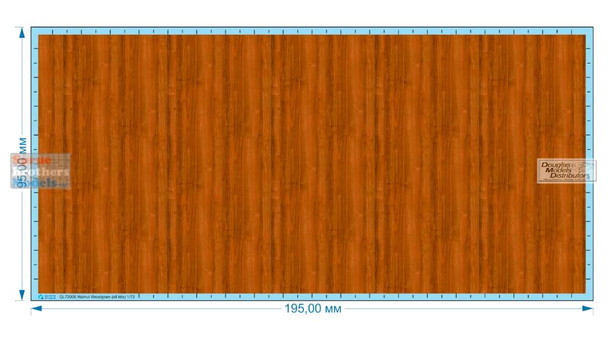 QTSQL72005 1:72 Quinta Studio Walnut Woodgrain