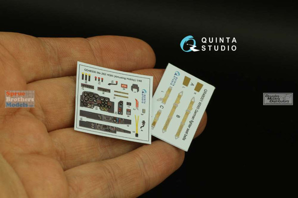 QTSQD48300 1:48 Quinta Studio Interior 3D Decal - Me262 HG.III (AMU kit)