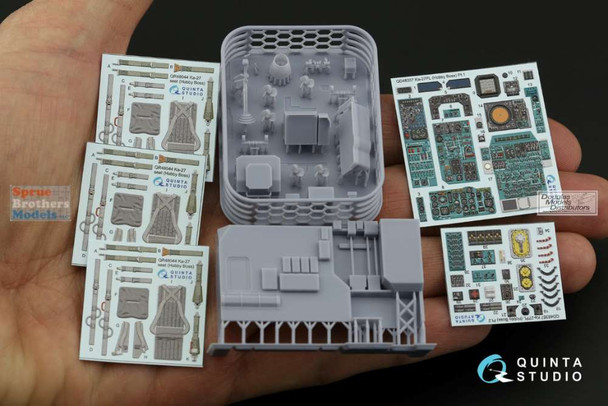 QTSQD48357R 1:48 Quinta Studio Interior 3D Decal - Ka-27PL Helix Plus Resin Parts (HBS kit)