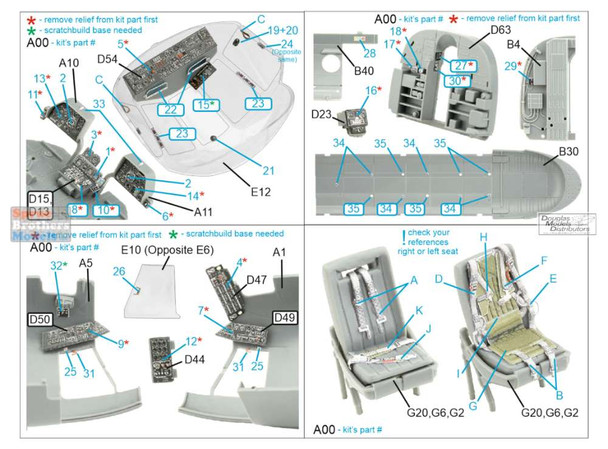 QTSQD48381 1:48 Quinta Studio Interior 3D Decal - Mi-17 Hip (AMK kit)