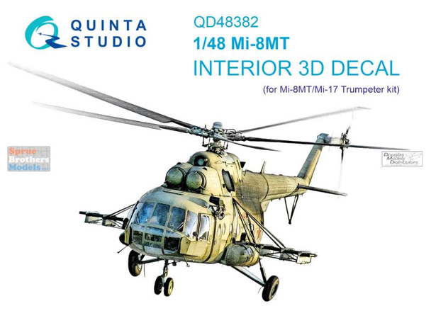 QTSQD48382 1:48 Quinta Studio Interior 3D Decal - Mi-8MT Hip (TRP kit)