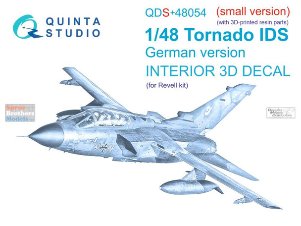 QTSQDS48054R 1:48 Quinta Studio Interior 3D Decal - Tornado IDS with Resin Parts (REV kit) Small Version