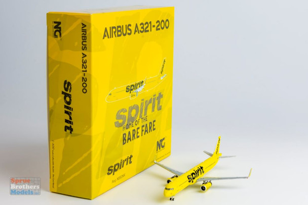 NGM13100 1:400 NG Model Spirit Airlines Airbus A321-200 Reg #N660NK (pre-painted/pre-built)