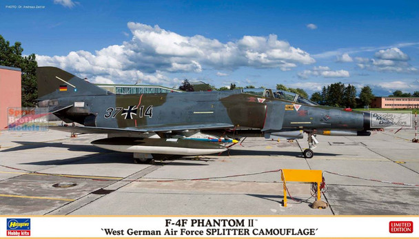 HAS02443 1:72 Hasegawa F-4F Phantom II 'West German Air Force Splitter Camouflage'